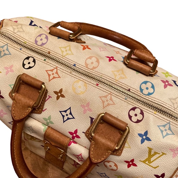 Authentic vintage Louis Vuitton Takashi Murakami Rainbow Monogram Speedy 30 - Picture 4 of 16